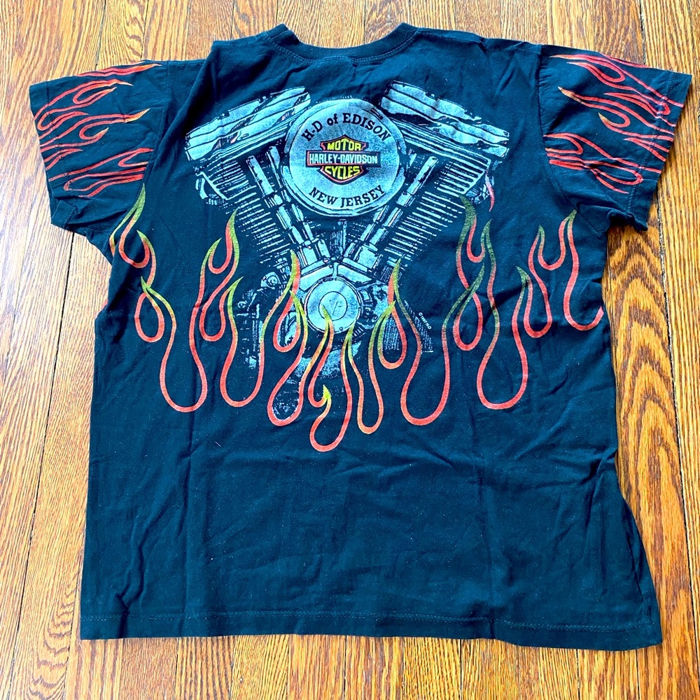 Vintage flame Harley Davidson shirt